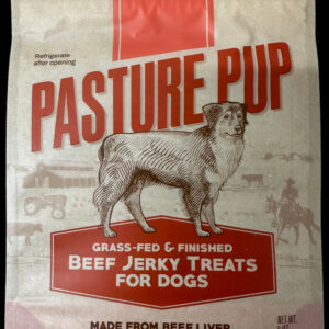 100% grass fed, 100% grass finished beef jerky doggy treats