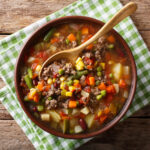 Vegetable Soup with Ground Beef