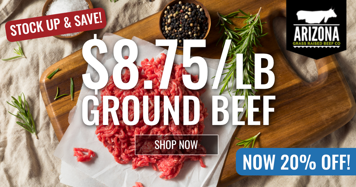 $8.75/lb Ground Beef Sale!